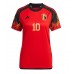 Billige Belgia Eden Hazard #10 Hjemmetrøye Dame VM 2022 Kortermet